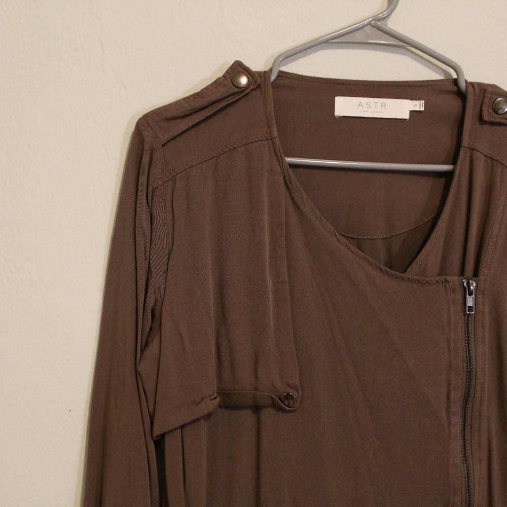 astr the label / soft long jacket / brown